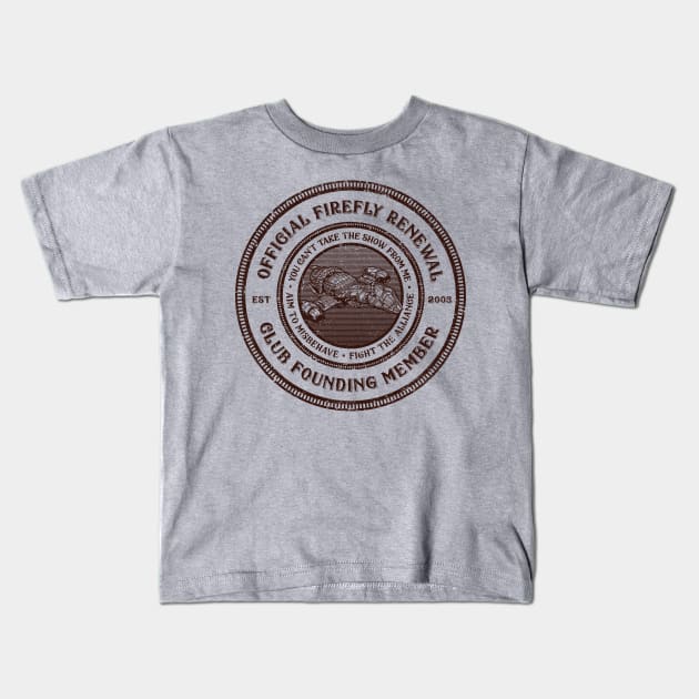 Firefly Renewal CLub Kids T-Shirt by kg07_shirts